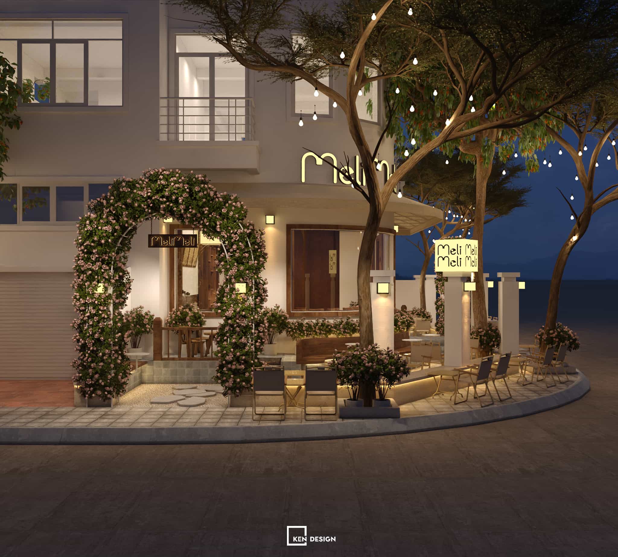 thiết kế quán cafe MeliMeli